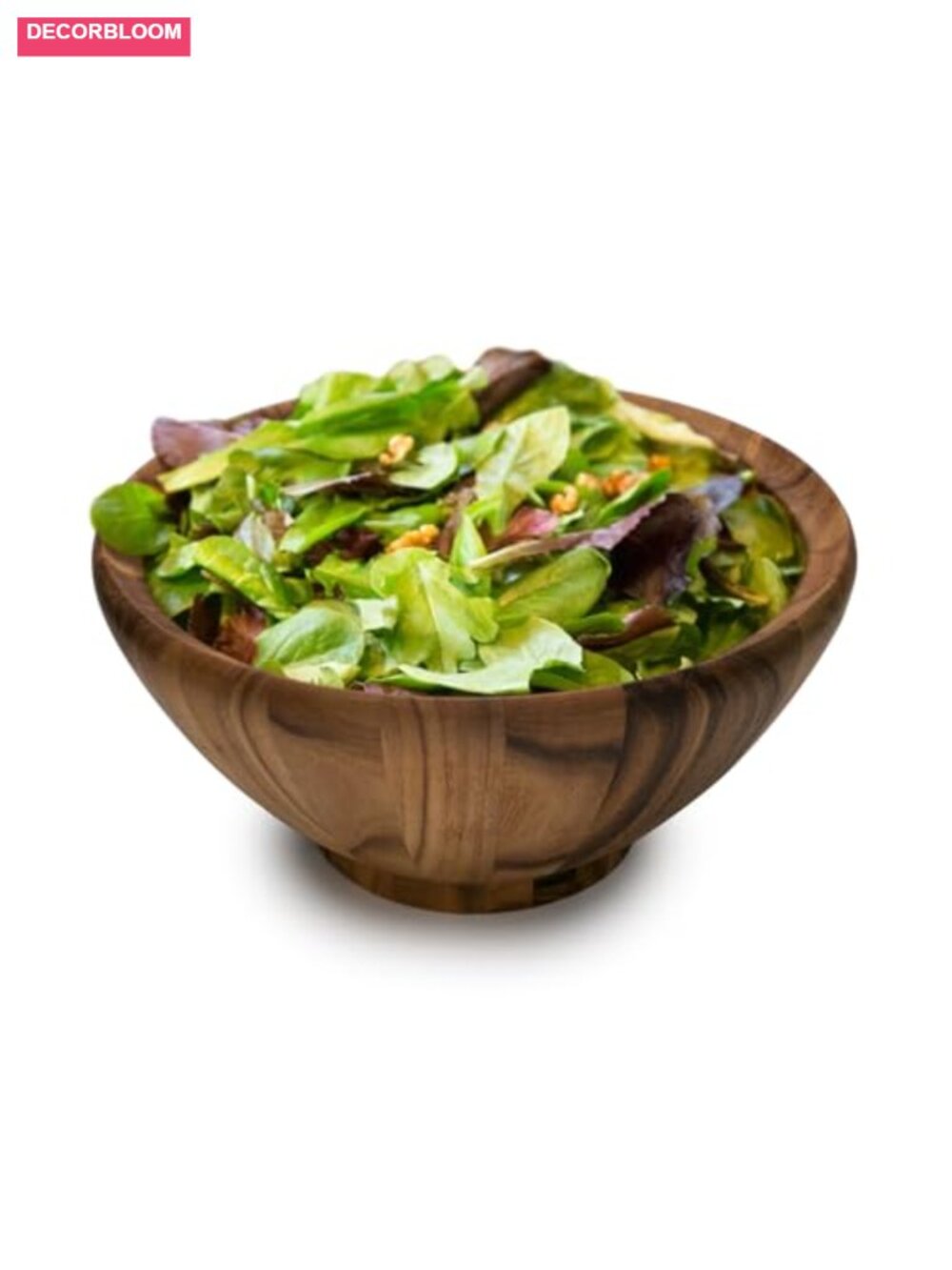 Extra Large Acacia Wood Salad Bowl Serving Fruit Bowl Centerpiece